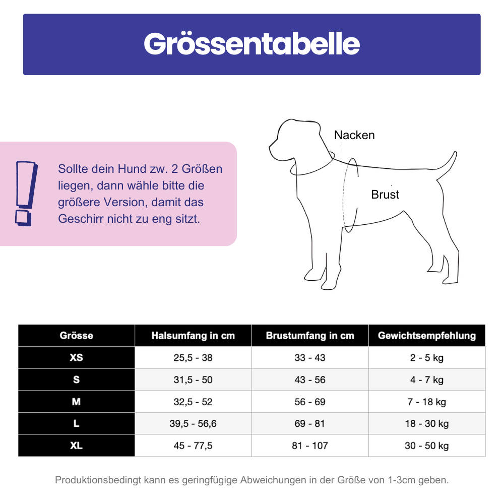 Mehr Kontrolle. Weniger Zug. – Das TRUE LOVE Hundegeschirr für entspannte Spaziergänge.