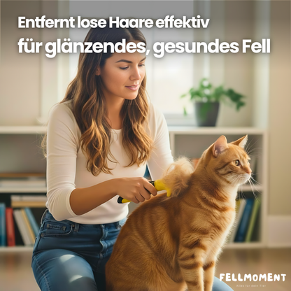 Sanft. Gründlich. Stressfrei. – Die Fellpflegebürste für Hunde & Katzen.