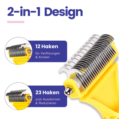 Sanft. Gründlich. Stressfrei. – Die Fellpflegebürste für Hunde & Katzen.