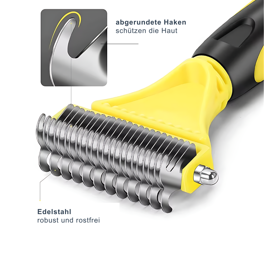 Sanft. Gründlich. Stressfrei. – Die Fellpflegebürste für Hunde & Katzen.
