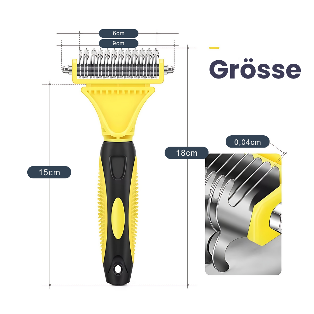 Sanft. Gründlich. Stressfrei. – Die Fellpflegebürste für Hunde & Katzen.