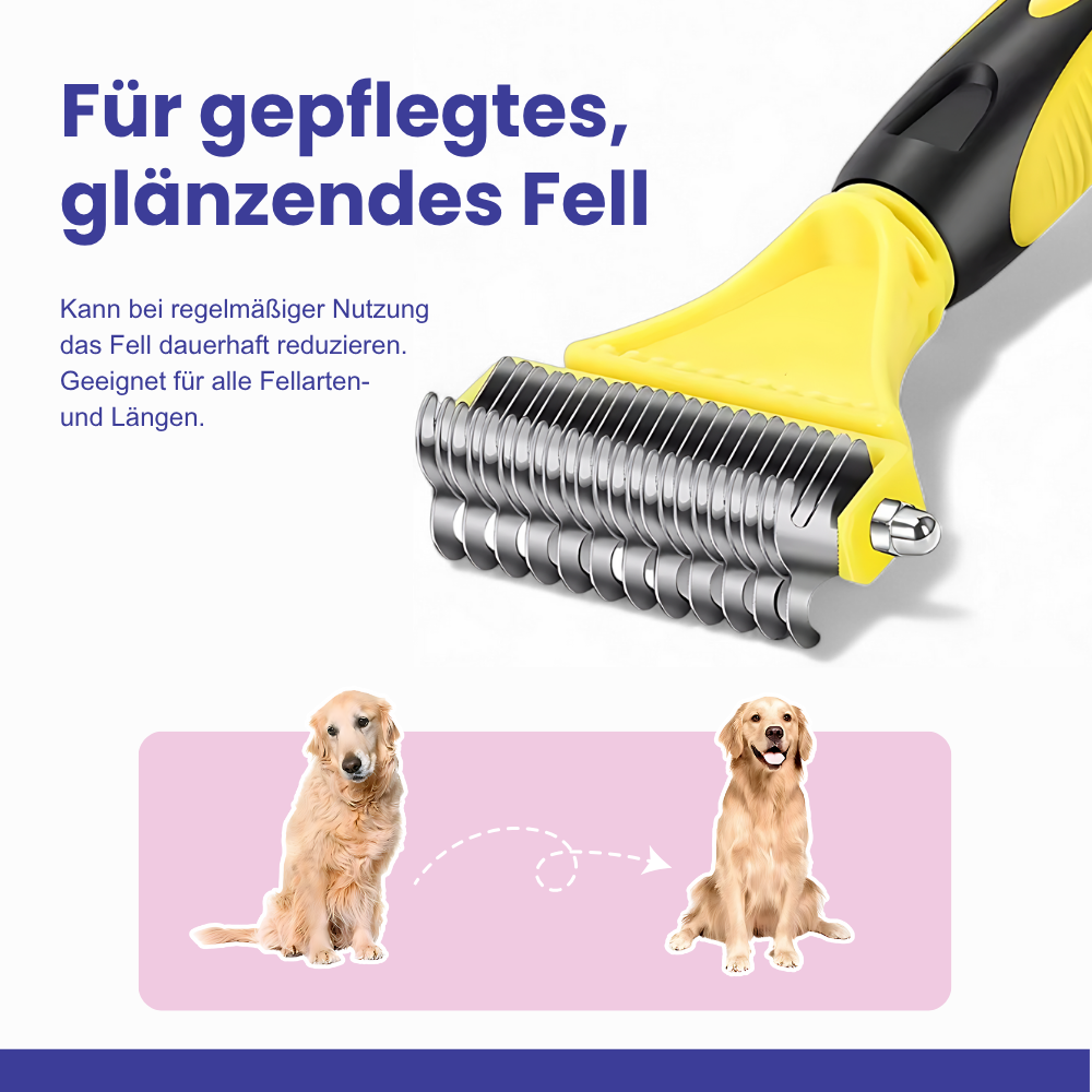 Sanft. Gründlich. Stressfrei. – Die Fellpflegebürste für Hunde & Katzen.
